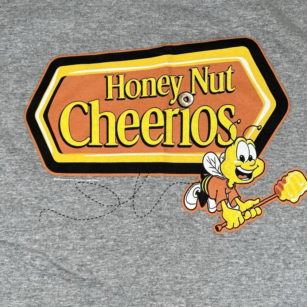 Vintage Honey Nut Cheerios Bee Logo Tshirt Y2K 2007 General‎ Mills